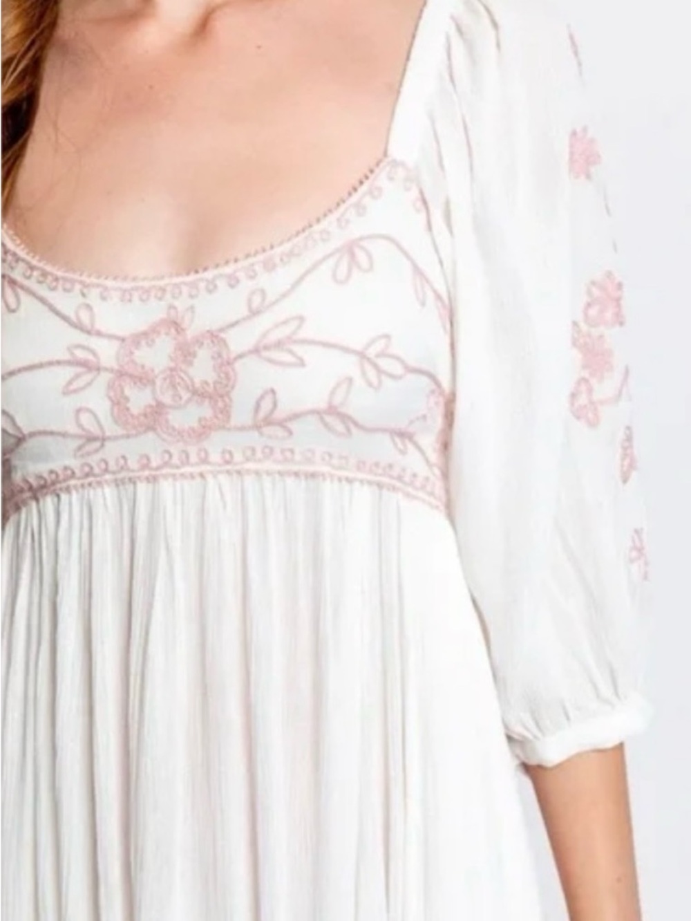 Free People Wedgewood Maxi dress size S in Ivory NWT B261 - Picture 9 of 11